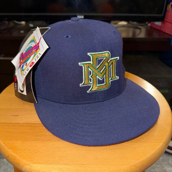 New Era The 59/50 Vntg 90s Milwaukee Brewers Hat Size 7 1/2 Brand New With Tags main image 8